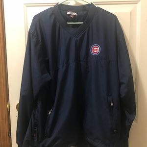 Chicago Cubs Antigua Golf Windbreaker Pullover